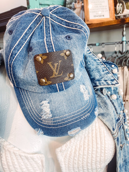 Keep It Gypsy Distressed Cheetah Fabric Hat